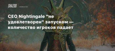 CEO Nightingale «не удовлетворен» запуском — количество игроков падает - beltion-game.com