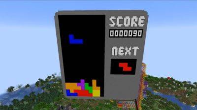 В Minecraft построили полностью функциональный Tetris – удивительное видео - games.24tv.ua