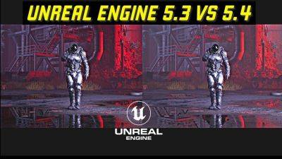 Unreal Engine 5.4 сравнили в трассировке лучей с предыдущей версией движка