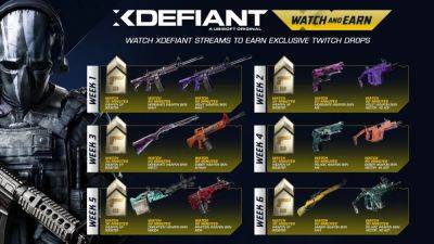 Разработчики XDefiant перечислили награды Twitch Drops по случаю запуска шутера