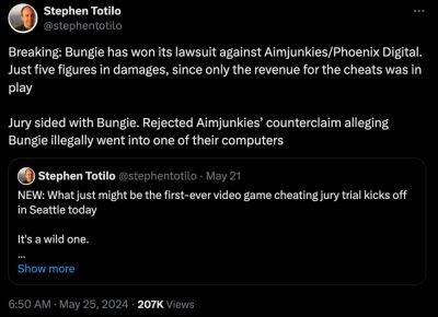 Стивен Тотило - Bungie выиграла судебное дело против сайта с читами для Destiny - beltion-game.com