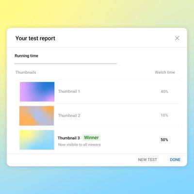 YouTube позволит создателям тестировать несколько тамбнейлов одновременно