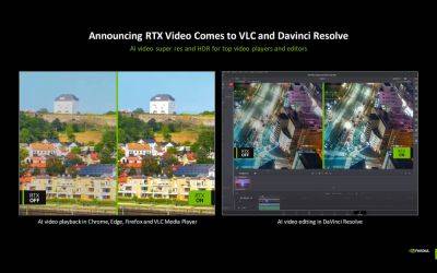 NVIDIA RTX Video SDK позволит встраивание функционала в другой софт. Уже доступно в VLC и DaVinci Resolve - beltion-game.com