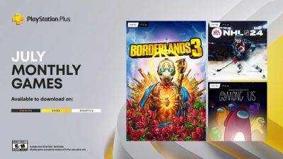 PS+ в июле — Borderlands 3, NHL 24 и Among Us