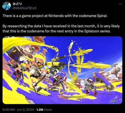 Слух: Splatoon 4 находится в разработке под кодовым названием Spiral