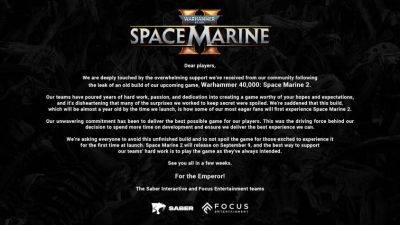 Marine Ii II (Ii) - Xbox - «Этому билду уже почти год» — разработчики WH40K: Space Marine II высказались о сливе ранней сборки игры - beltion-game.com