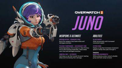 Blizzard показала Джуно — героиню класса поддержки в Overwatch 2 - beltion-game.com