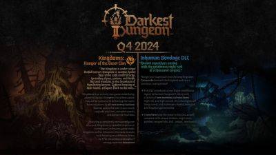 Darkest Dungeon 2: Kingdoms начнет выходить в 4 квартале 2024 года. Анонсировано новое платное DLC