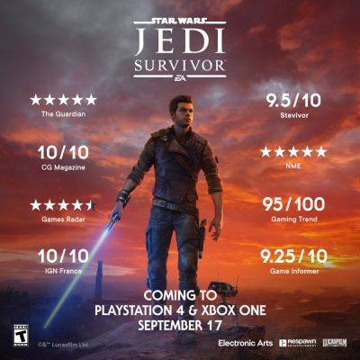 Xbox - Жестокое обращение с консолями? Star Wars Jedi: Survivor выйдет на PlayStation 4 и Xbox One 17 сентября - beltion-game.com