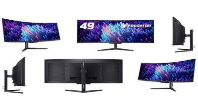 Acer Predator X49 V: новый игровой монитор с QD-OLED от Samsung за $1600