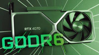 NVIDIA RTX 4070 G6 оказалась до 5% медленнее базовой G6X-версии, но стоит столько же - beltion-game.com